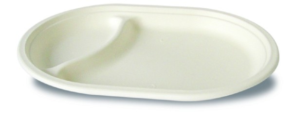 Chinagras Teller oval 2-teilig