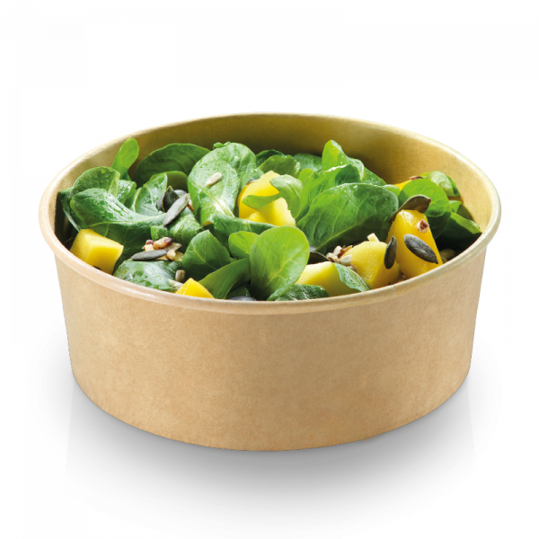 naturesse Karton Salatschale Kraft Ø18,5x6,6cm 1200 ml