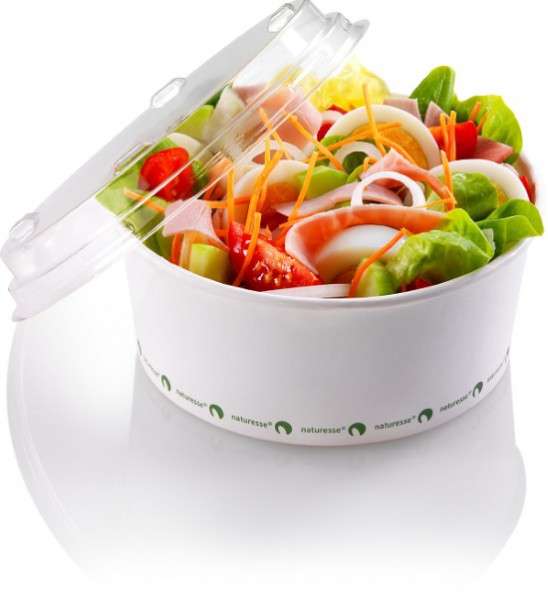 Salatschale 800ml aus Zellulose ohne Deckel