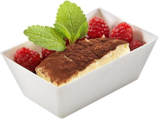 Zuckerrohr Schale Tiramisu 12 x 8 cm, 4,5 cm tief