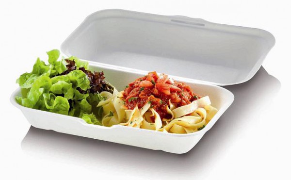 Zuckerrohr Food Box XL mit Klappdeckel 23,5x19,5cm, 7,5cm tief
